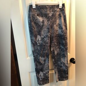 LISETTE Grey Floral-Print Skinny Jeans